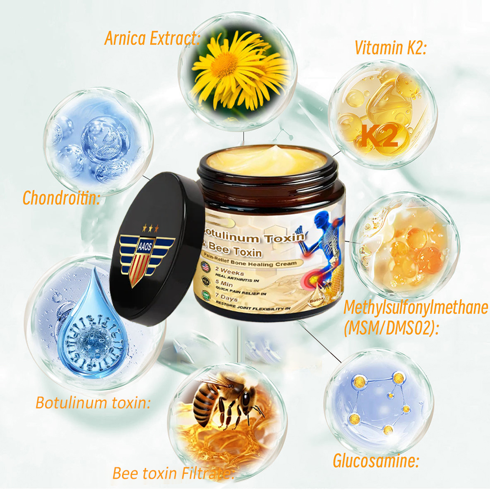 Botulinum and Bee Toxin Pain Relief Bone Healing Cream