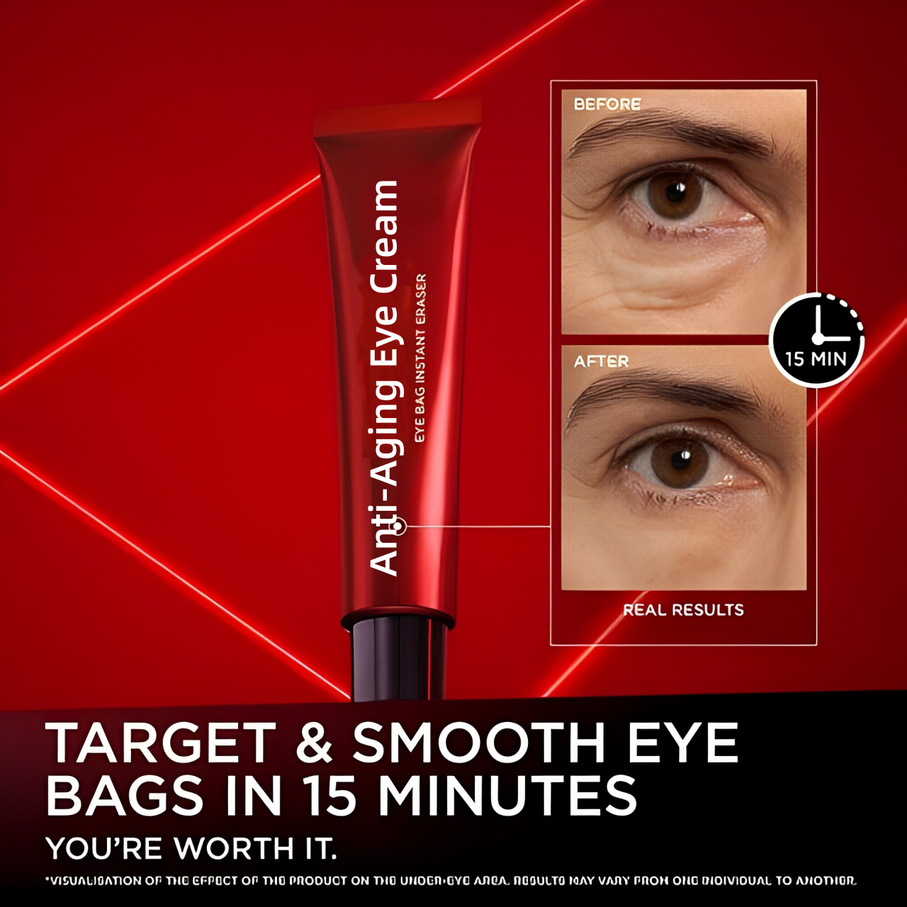 💖 Eye Bag Eraser-Say Goodbye to Puffy Eyes and Wrinkles in Just 15 Minutes!