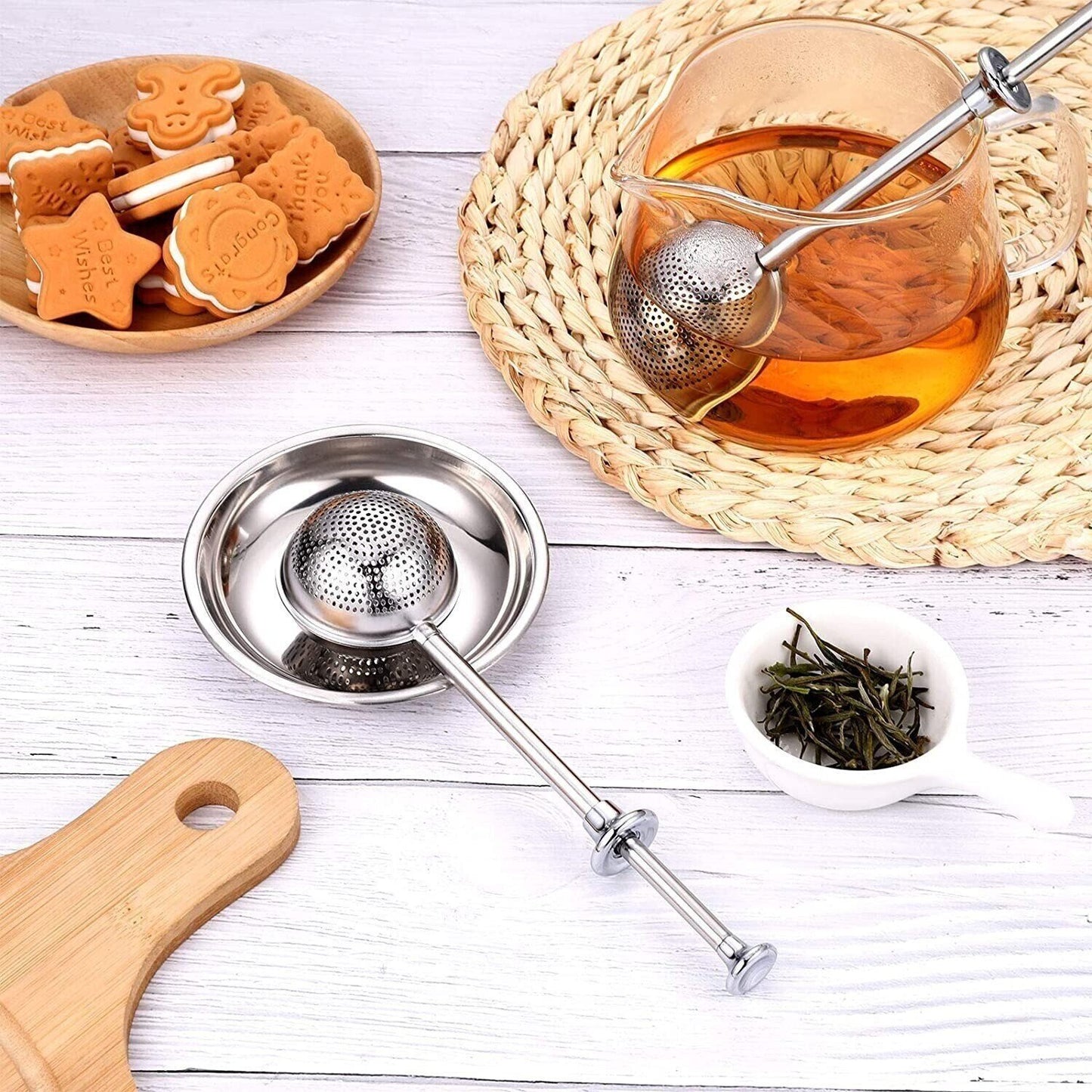 Long-Handle Tea Ball Infuser-BUY MORE SEND MORE