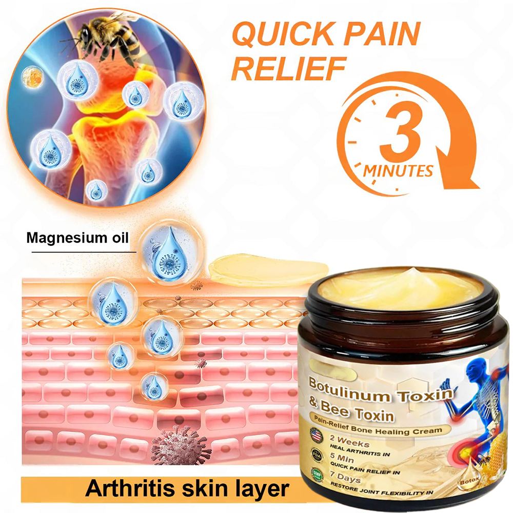 Botulinum and Bee Toxin Pain Relief Bone Healing Cream