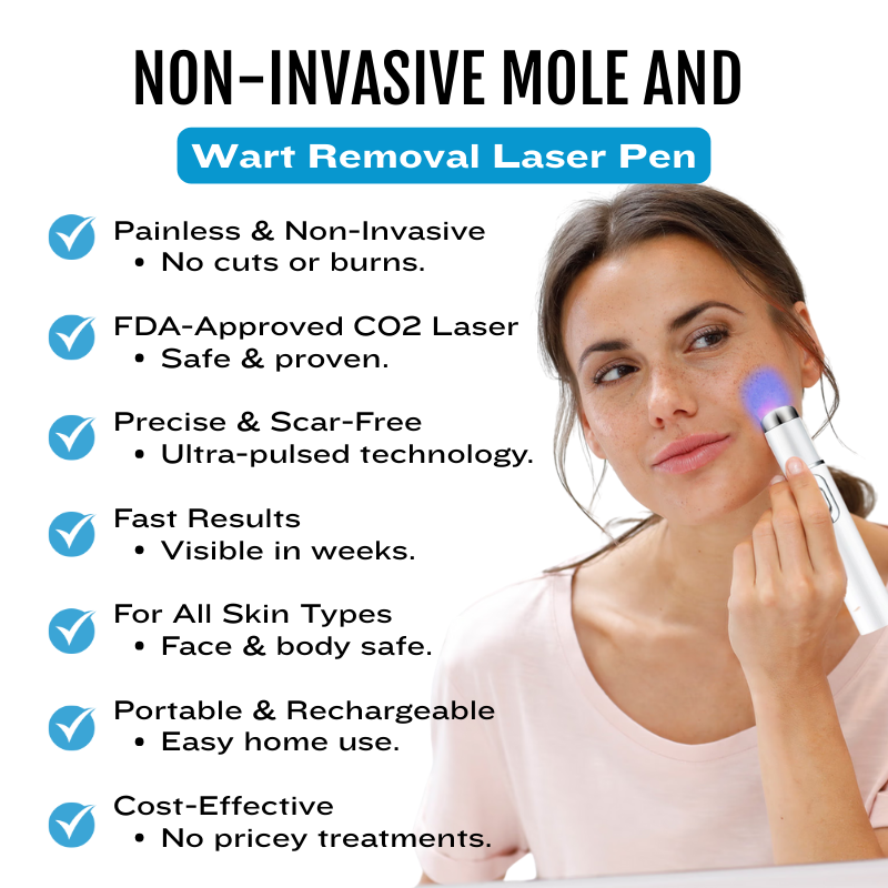 🔥【OFFICIAL STORE】Non-Invasive Mole and Wart Laser Pen