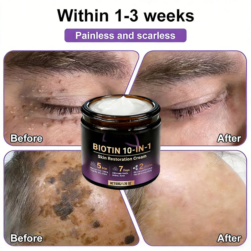 🎁✨Made and Shipped from USA ✨Biotin 10-in-1 Skin Restoration Cream 🍀