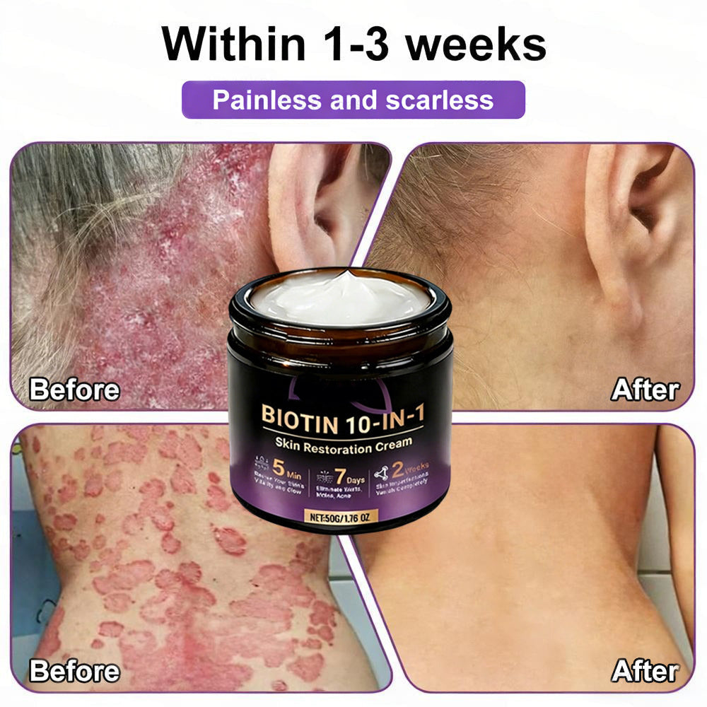 🎁✨Made and Shipped from USA ✨Biotin 10-in-1 Skin Restoration Cream 🍀