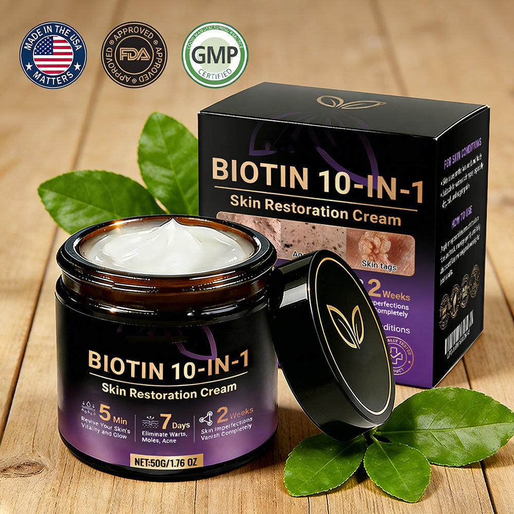 🎁✨Made and Shipped from USA ✨Biotin 10-in-1 Skin Restoration Cream 🍀
