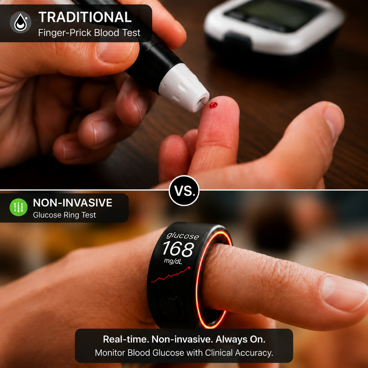 🎉 80% OFF Launch Offer💝G1 Non-Invasive Smart Ring