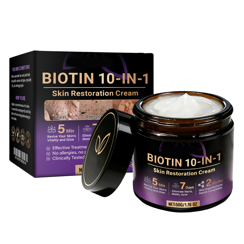 🎁✨Made and Shipped from USA ✨Biotin 10-in-1 Skin Restoration Cream 🍀