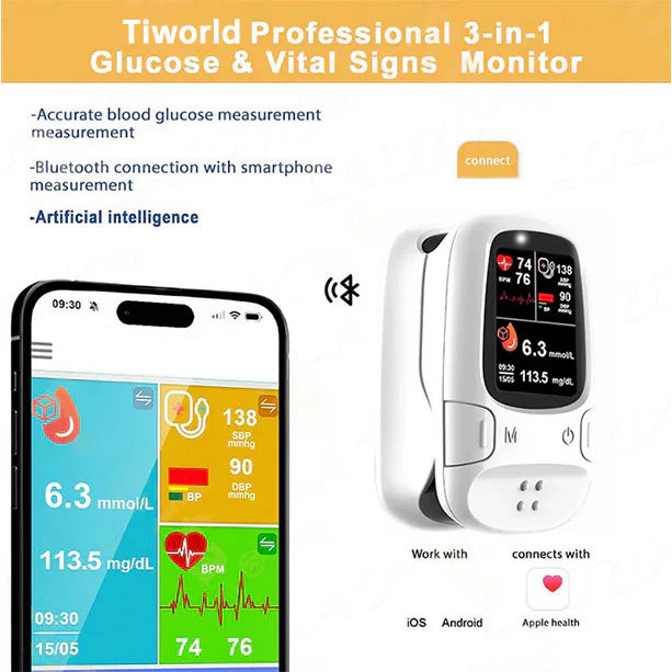 Develops Newly Launched Non-Invasive Smart Glucose Meter 💯made in the USA💯🔥Limited stock available!🔥