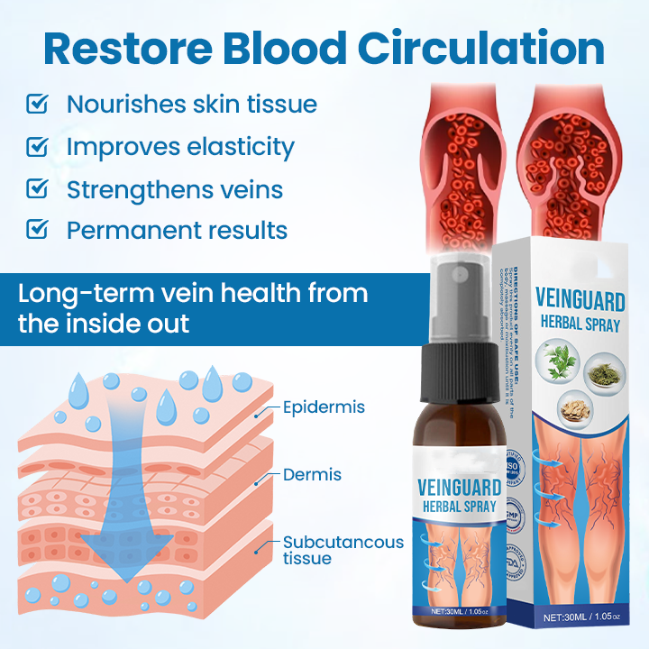 VeinGuard Herbal Spray-✅ Clinically proven to eliminate varicose veins in just 7 days!