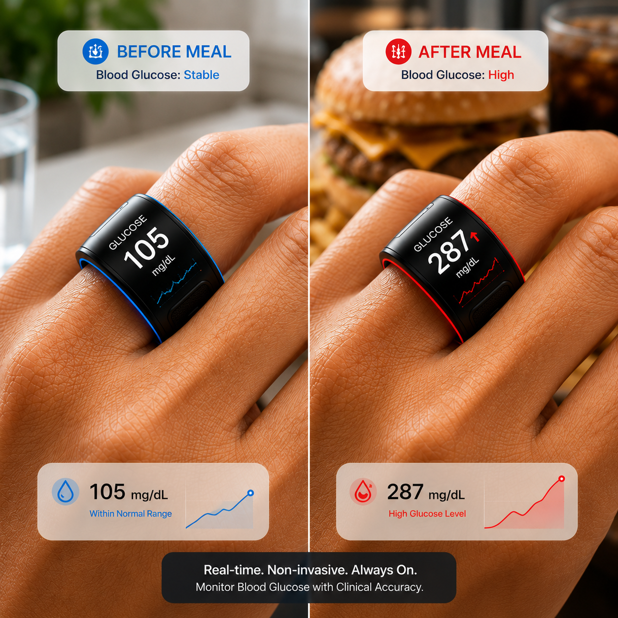 🎉 80% OFF Launch Offer💝G1 Non-Invasive Smart Ring