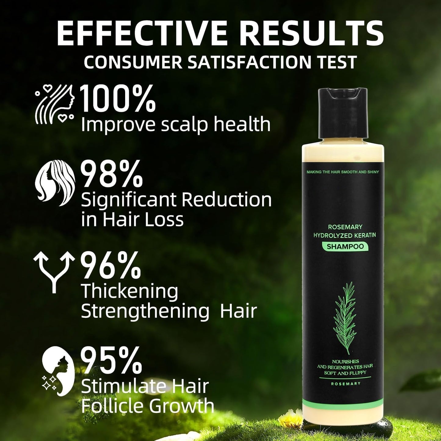 👑2026✨LAST DAY SALE 70% OFF!🏆Organic Rosemary Hair Growth Shampoo
