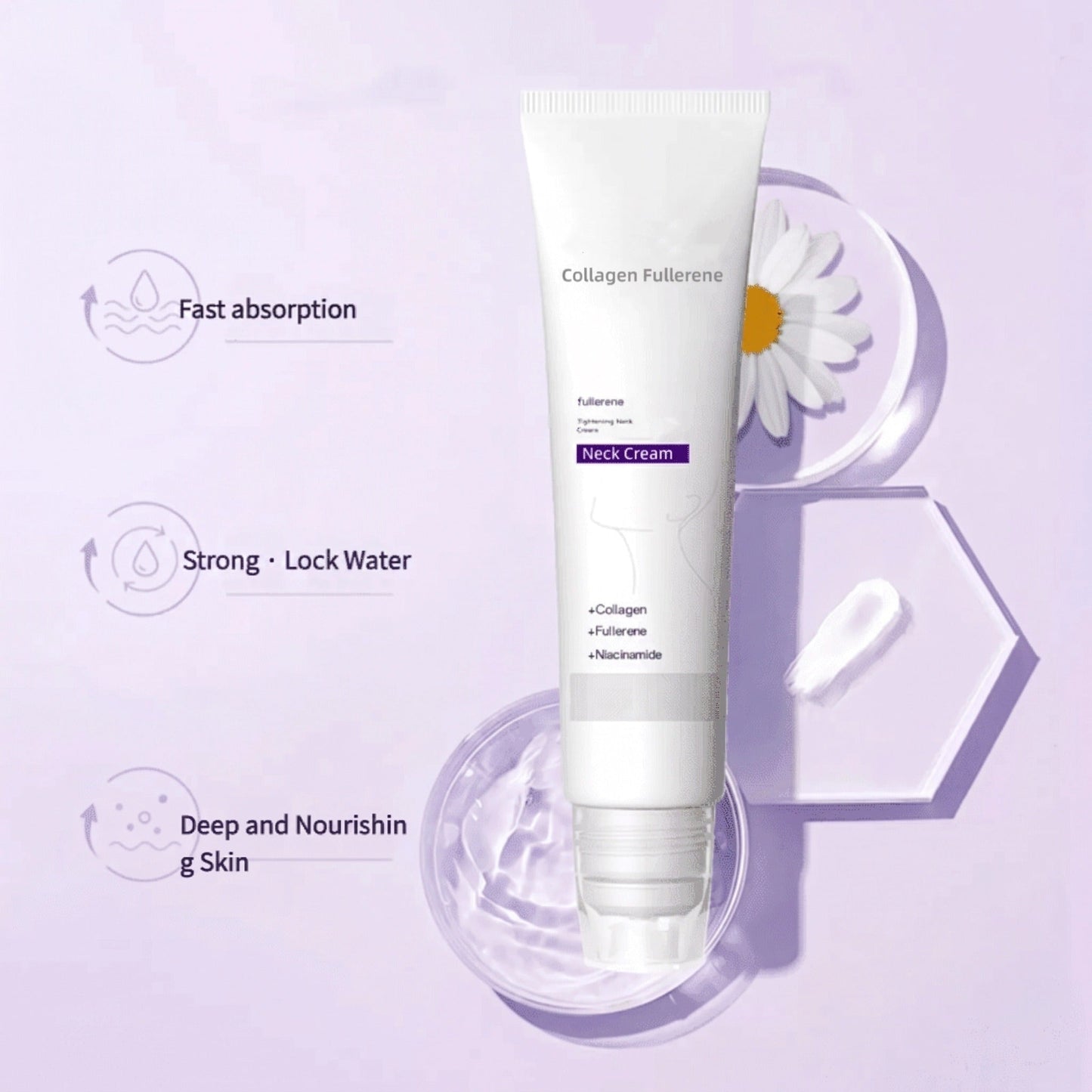 ✨ Roller Massage Cream  — 🧴 Infused with Retinol & Hyaluronic Acid | Firms the Neck, Reduces Wrinkles & Double Chin