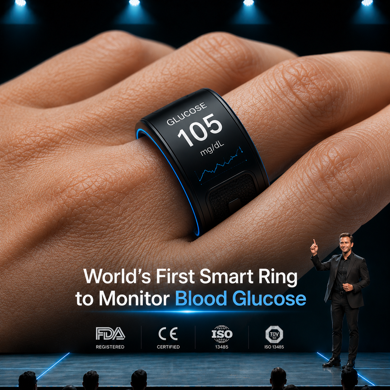 🎉 80% OFF Launch Offer💝G1 Non-Invasive Smart Ring